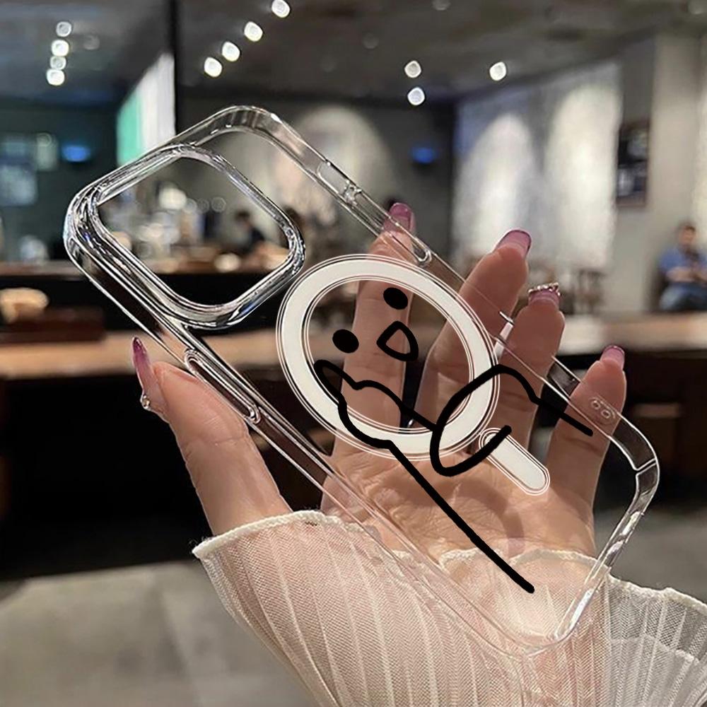 Magnetic Phone Case for iPhone 12 14 16 17 Pro 17 16 15 14 13 12 Pro Max  12 13 14 15  16 High Quality Shockproof Shell Full Protection Cute Style