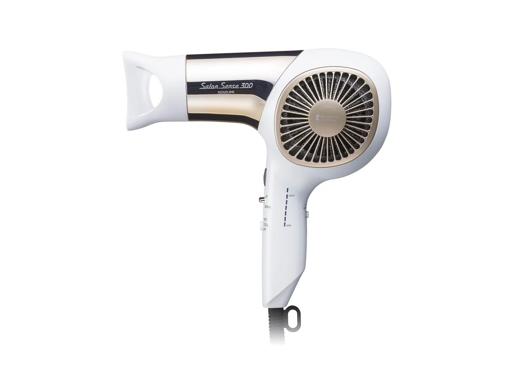 Koizumi Hair Dryer Ion Balance Salon Sense 300 Automatic Switching Ceramic Nozzle White Hot/Cold Far-Infrared KHD-9950/W