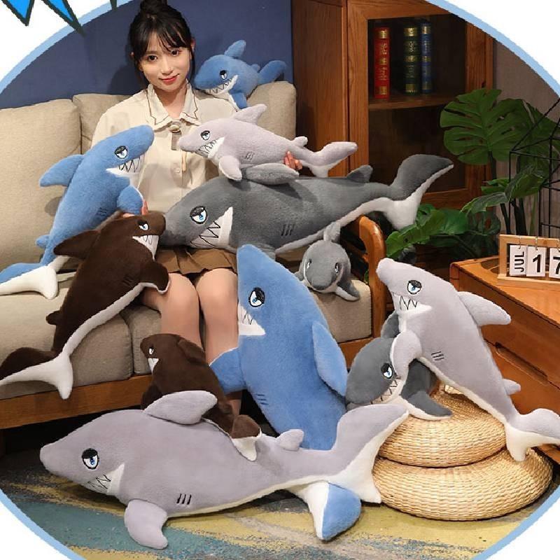 Realistic Megalodon Shark Plush Toy Soft And Huggable Ocean Animal Doll Museum Souvenir For Kids