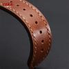 20mm 22mm Breathable Vintage Leather Watch Band for Omega Oil Wax Cowhide Straps Sport Bracelets Men's Brown Black Red Wristband