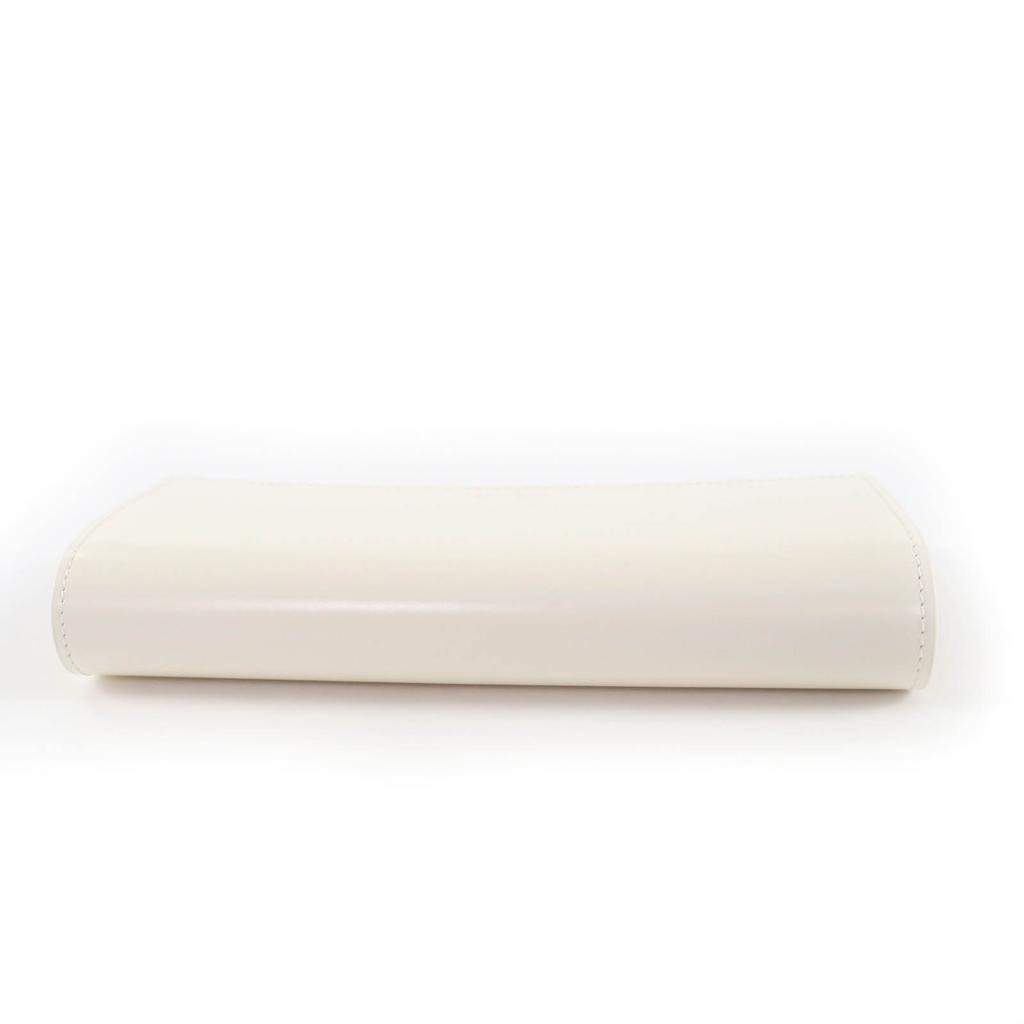 Pristine JIL SANDER Purse Long wallet white leather Women Used