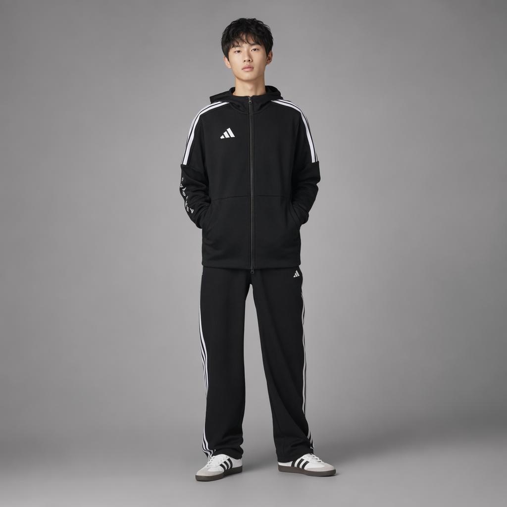 adidas Giacca a strisce casual versatile retrò classica Taekwondo Serie 3 strisce stile sportivo con cappuccio giacche unisex CLTR02JTK-BW