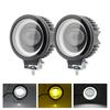 4'' 40W LED Arbeidslys Angel Eye Tåkelys Kjørelys Dagkjørelys Off Road Led Spotlight Motorsykkel Hovedlys