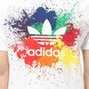 Adidas Originale Atmungsaktives Rainbow Splash T-Shirt Herren Tops AZ8632