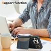 For iPhone 14 Pro PU Leather Back Case Card Holder Kickstand Phone Cover with Wrist Strap