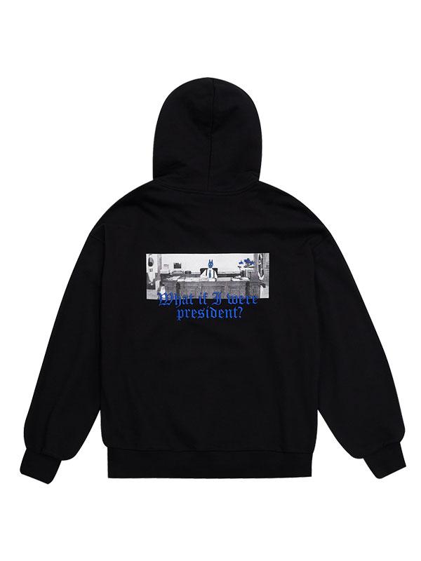 Grid President Maskman Sweat Hoodie (Z Black)