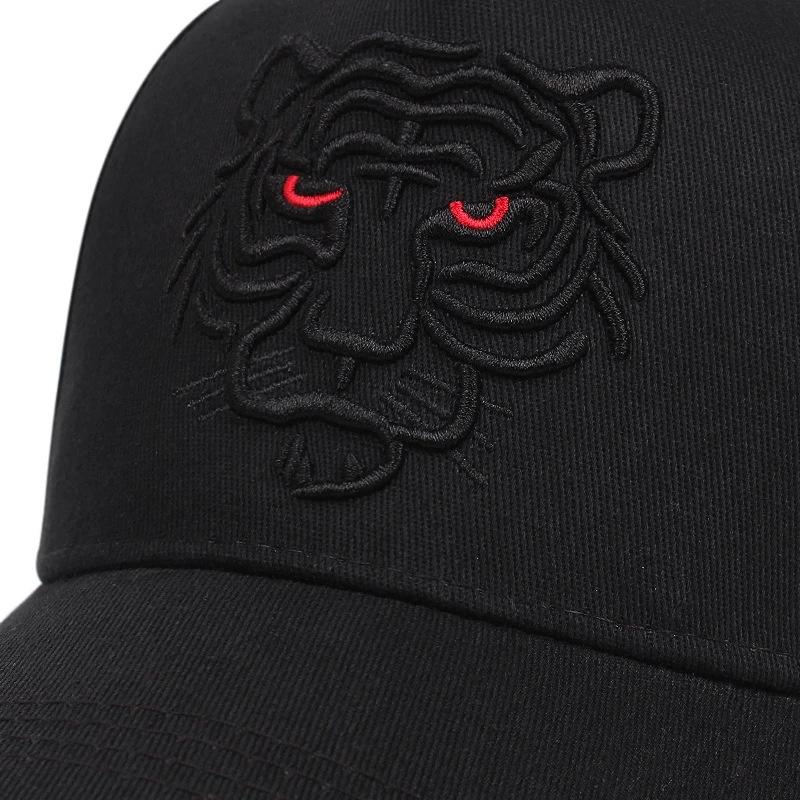 Fashion Animal Tiger Embroidery Baseball Cap Men Women Cotton Hip Hop Hat Summer Trucker Caps Unisex Snapback Black Hats Gorras