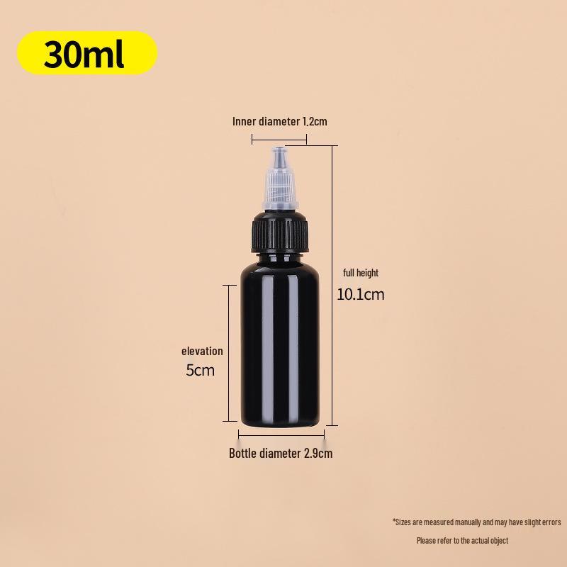 Transparent PET Squeeze Bottle with Pointed Mouth - Available in 30ml, 100ml, and 500ml Sizes