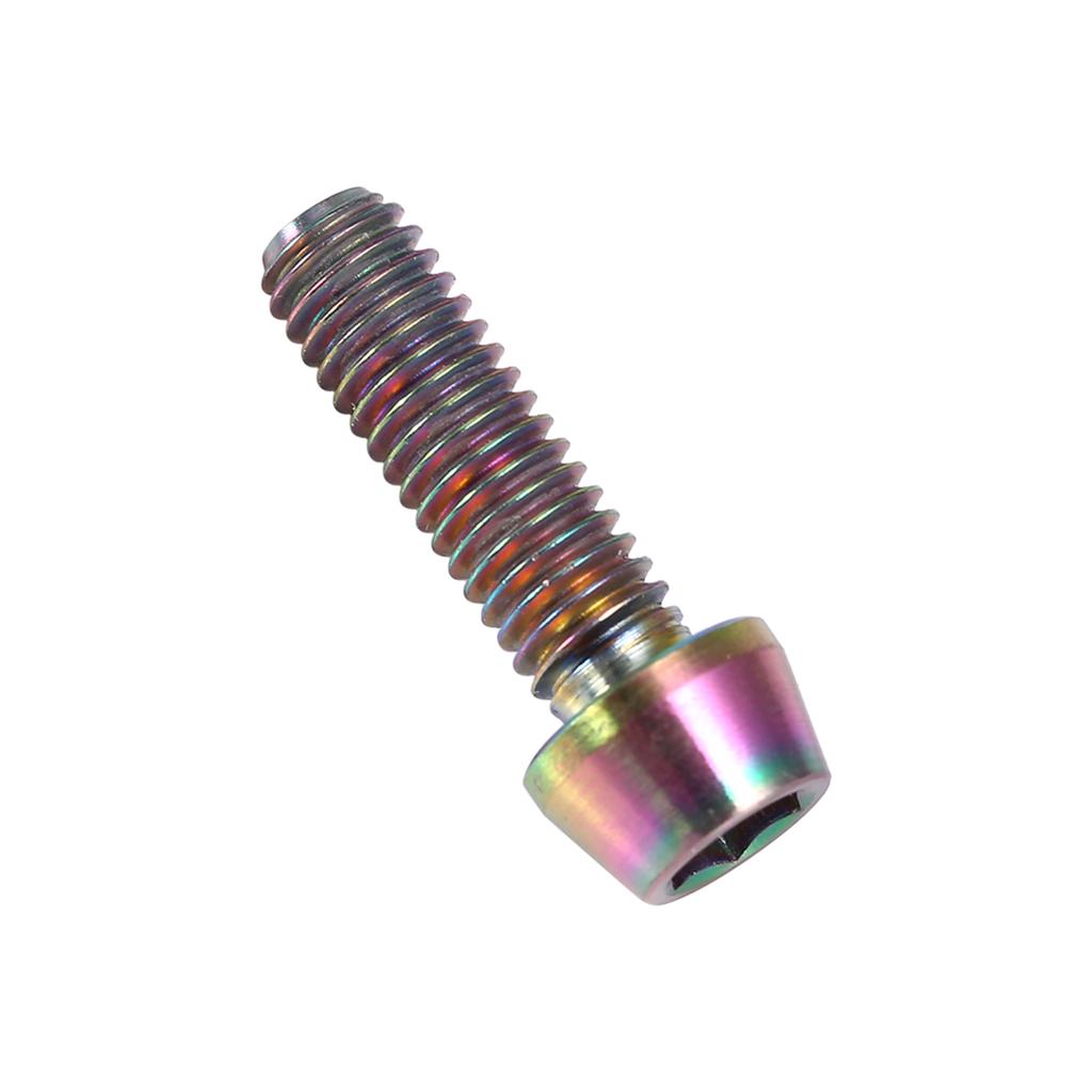 Alloy Tapered Screw With Washer For Mountain Bike(colorfulCelsiusM6x16)