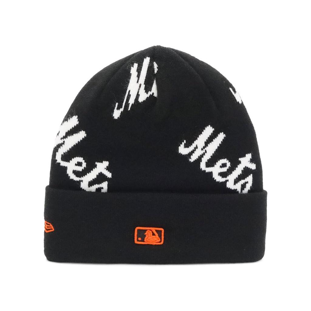 New Era New Era Knit Hat Cuff Knit MLB Allover NYM Black FREE BASIC CUFF KNIT MLB AO NEYMET 243