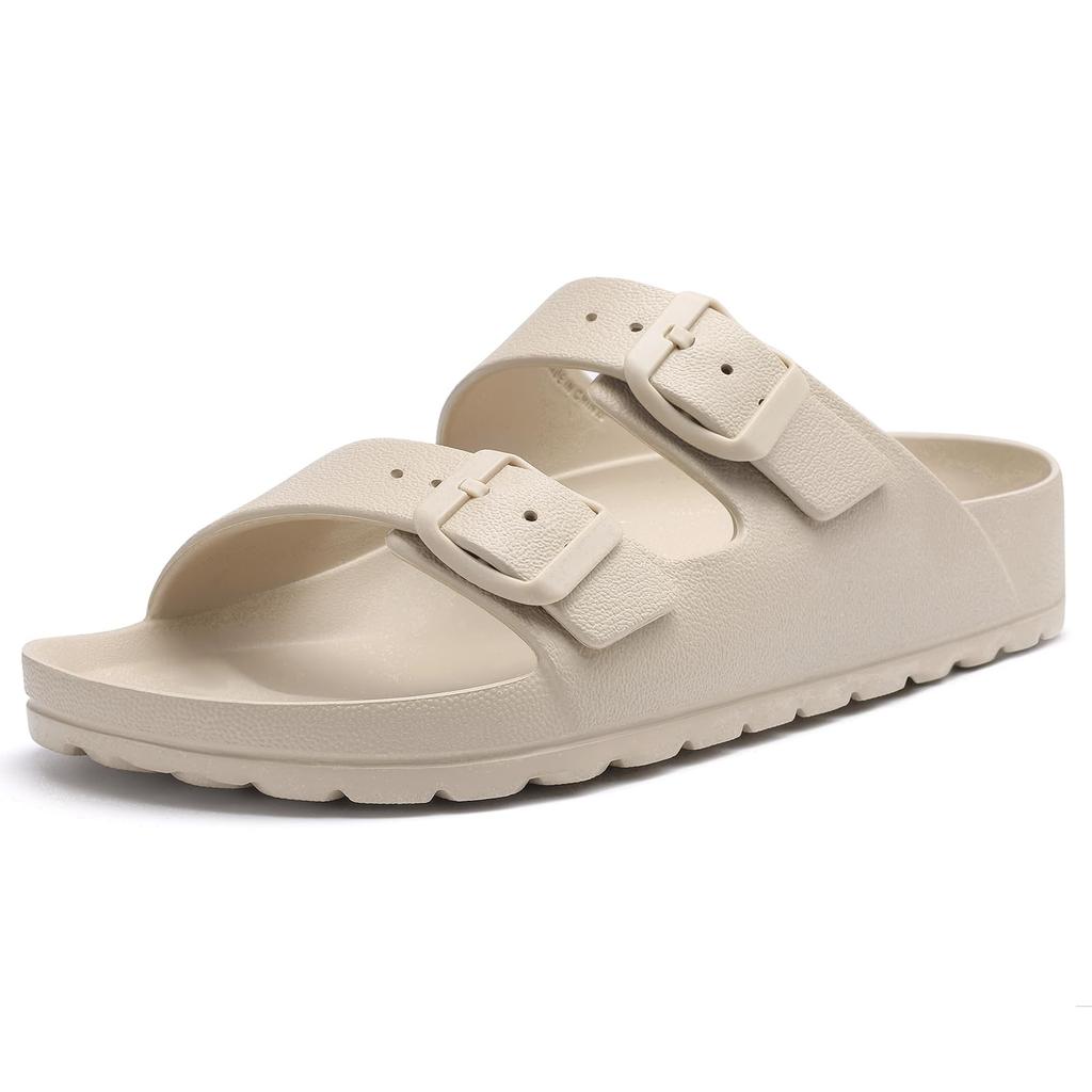 Fashion Comwarm New Women's Slippers Comfortable EVA Sandals with Medium Arch Support Summer Beach Slide Sandals With Adjustable Buckle
