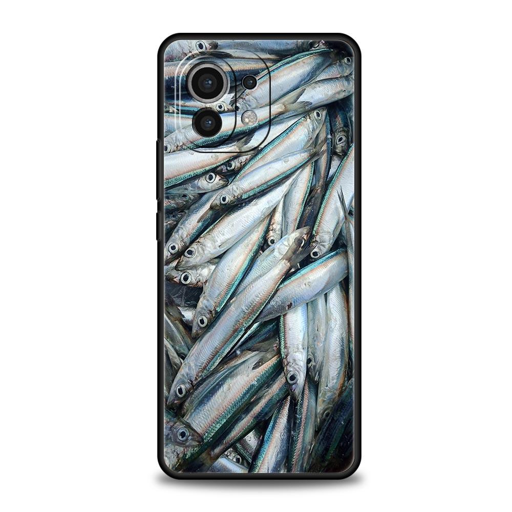 Sardines Canned Phone Case For Xiaomi Mi 15 14 14T 13T 12T Pro 12 13 11 Lite 5G 11T Poco X6 X7 X5 Pro Soft TPU Cover