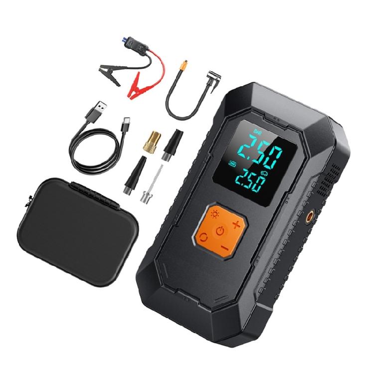 Cordless Tire Inflator Air Compressor With LED Work Light For Vehicles Balls Mobile Power Adapter USB C Fast Charging