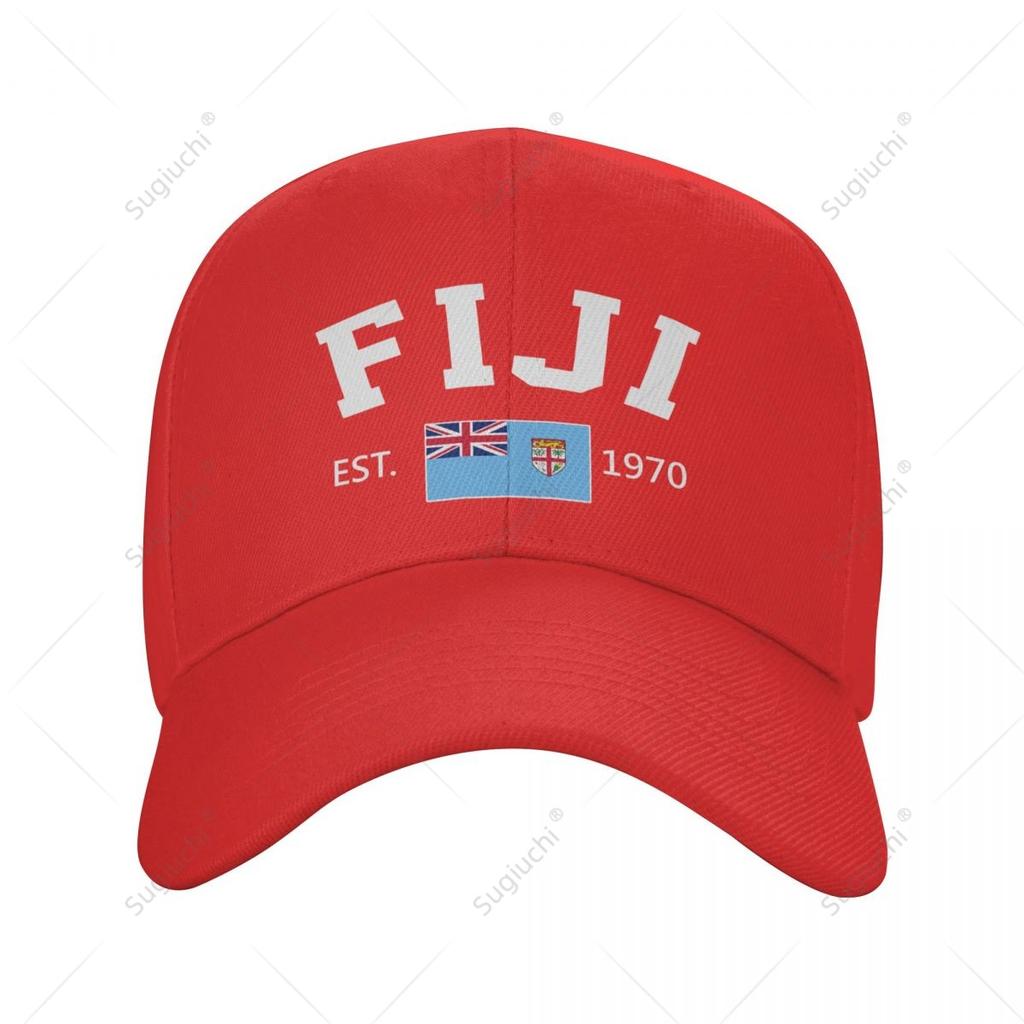Unisex Baseball Cap FIJI EST Independence Day Wild Sun Shade Peaked Adjustable Outdoor Caps for Unisex Women