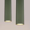 Lampa Wisząca Karbon 2 Gu10 Zielony Oliwkowy Alu Sollux Sl.1612