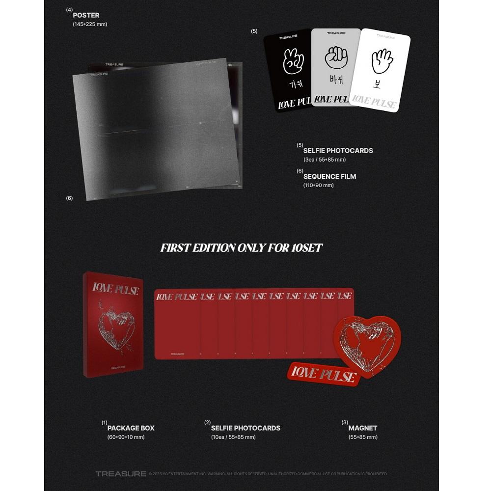 [Vorbestellung 9/1 Veröffentlichung] TREASURE - 3. Mini-Album LOVE PULSE [SPORTY ver.] CD+Vorbestellgeschenk