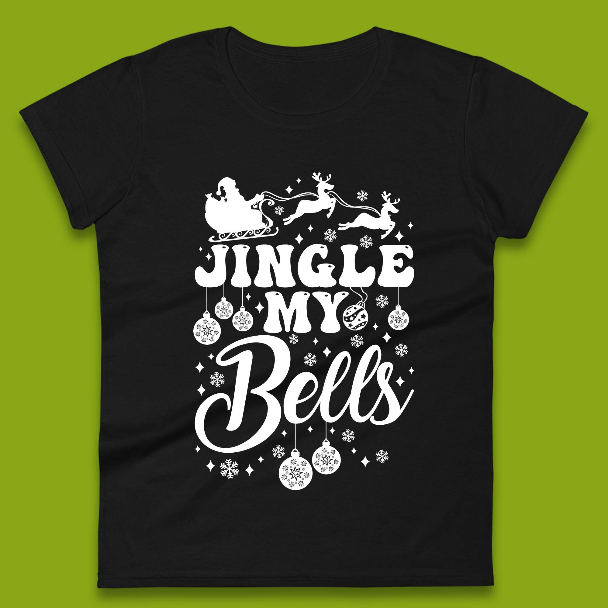 Jingle My Bells Christmas Womens T-Shirt Mens Tops Tees Unisex S