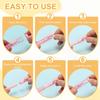 PATIKIL Retractable Cute Pencil with Plastic for and for Purple TPE 8-Pack Erasers, Slide-Type Eraser, Push-Pull Eraser, Soft, Large, Case, Sketching,