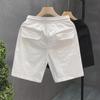 Men's Breathable Washed Cotton Summer Shorts - Loose, Straight, Versatile for Beach