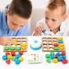 1set Wooden Geometric Shape Matching Building Blocks, Tabletop Competitive Game To Train Children's Thinking Skills Halloween Ch