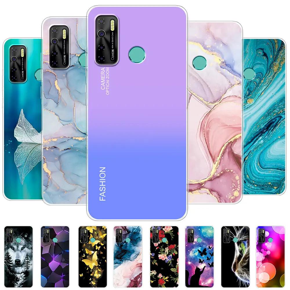 For Tecno Spark 5 Pro Case Cover For Tecno Camon 15 Air /Camon15 Funda Clear Soft Silicone TPU Phone Case or Tecno Spark 5 Coque