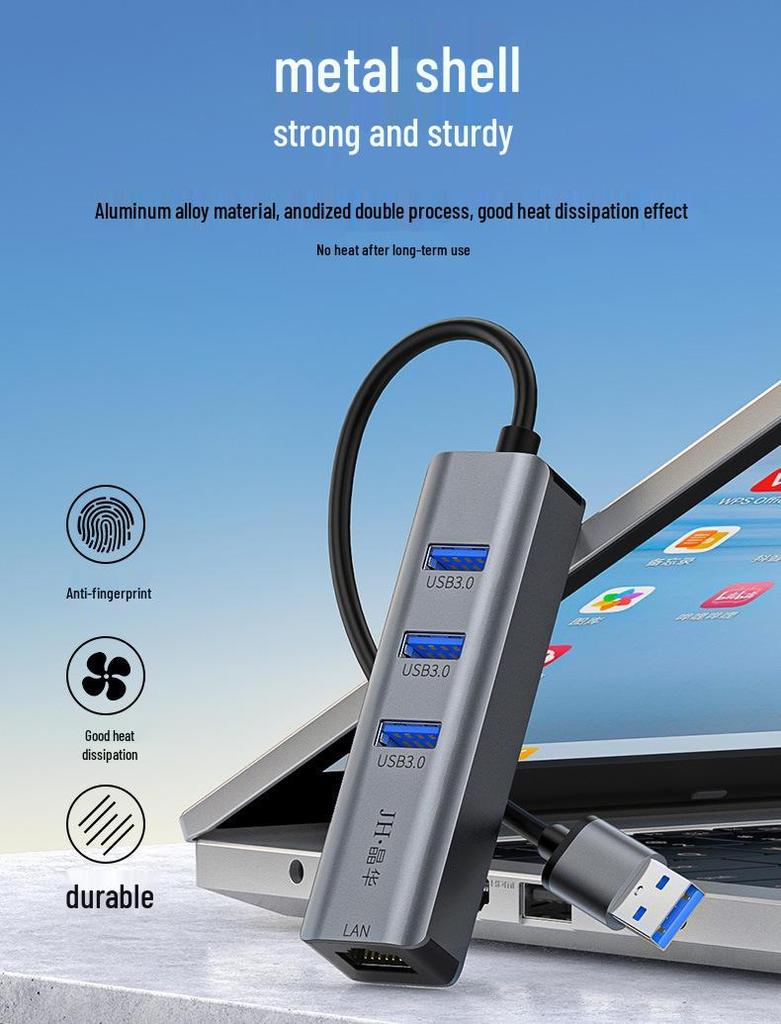 Jinghua Type-C to Gigabit Ethernet Adapter: 3.1 to RJ45 Driver-Free External Network Card
