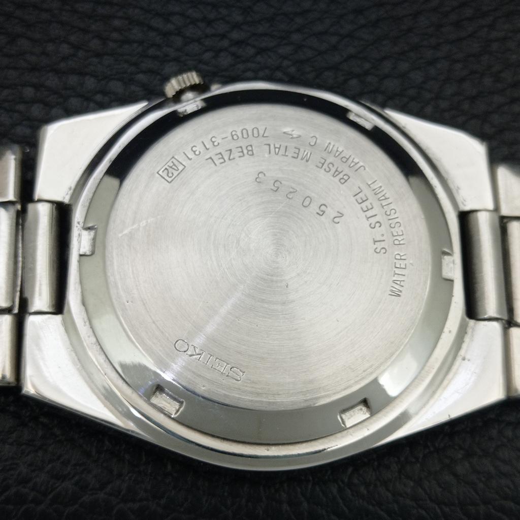 GENUINE VINTAGE SEIKO 5 AUTOMATIC 7009A JAPAN MENS ORIGINAL DIAL WATCH a709185-1