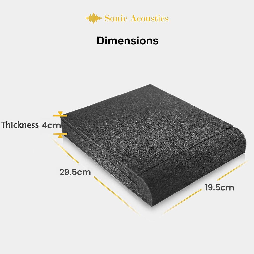 Sonic Acoustics Sound Absorption Material Soundproof Sheet Extra Thick Soundproof Wall High Density Urethane Foam Acoustic Panel Sound Absorption