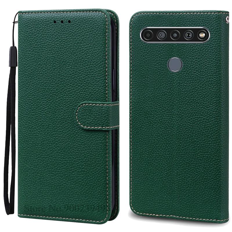For LG K61 Etui Myk Silikon Lær Lommebok Flip Etui For LG K61 Deksel Coque For Fundas LG K61 LGK61 K 61 Telefonetuier Skall