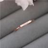 18K Rose Gold Plated LOVE Letter Coil Ring - Korean Style Titanium Steel