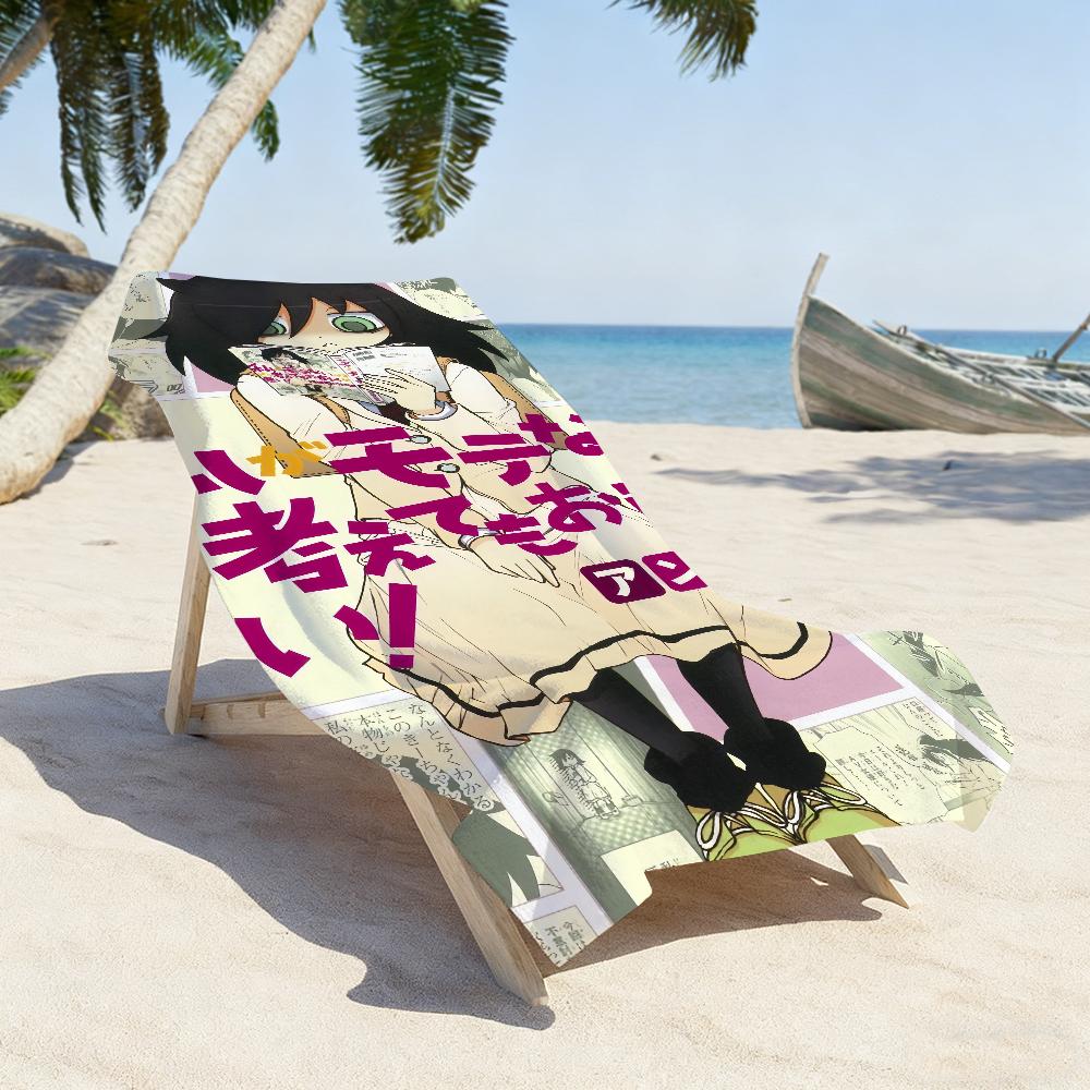 Watamote Tomoko Kuroki Towel Soft Pool Gift For Travel Gym Shower Camping Quick Dry Sports Large Beach Towels