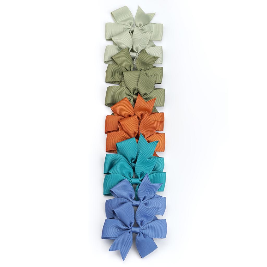 10/20Pcs Grosgrain Ribbon Solid 3.5Inch Hair Bows With Clip For Girls Hair Clips Hairpin Barrettes Headwear Kids Hair Accessorie