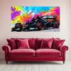 Modern Popular Colorful Canvas Painting, Race Car, Wall Art, Graffiti Posters, Picture for Living Room, Home Decor