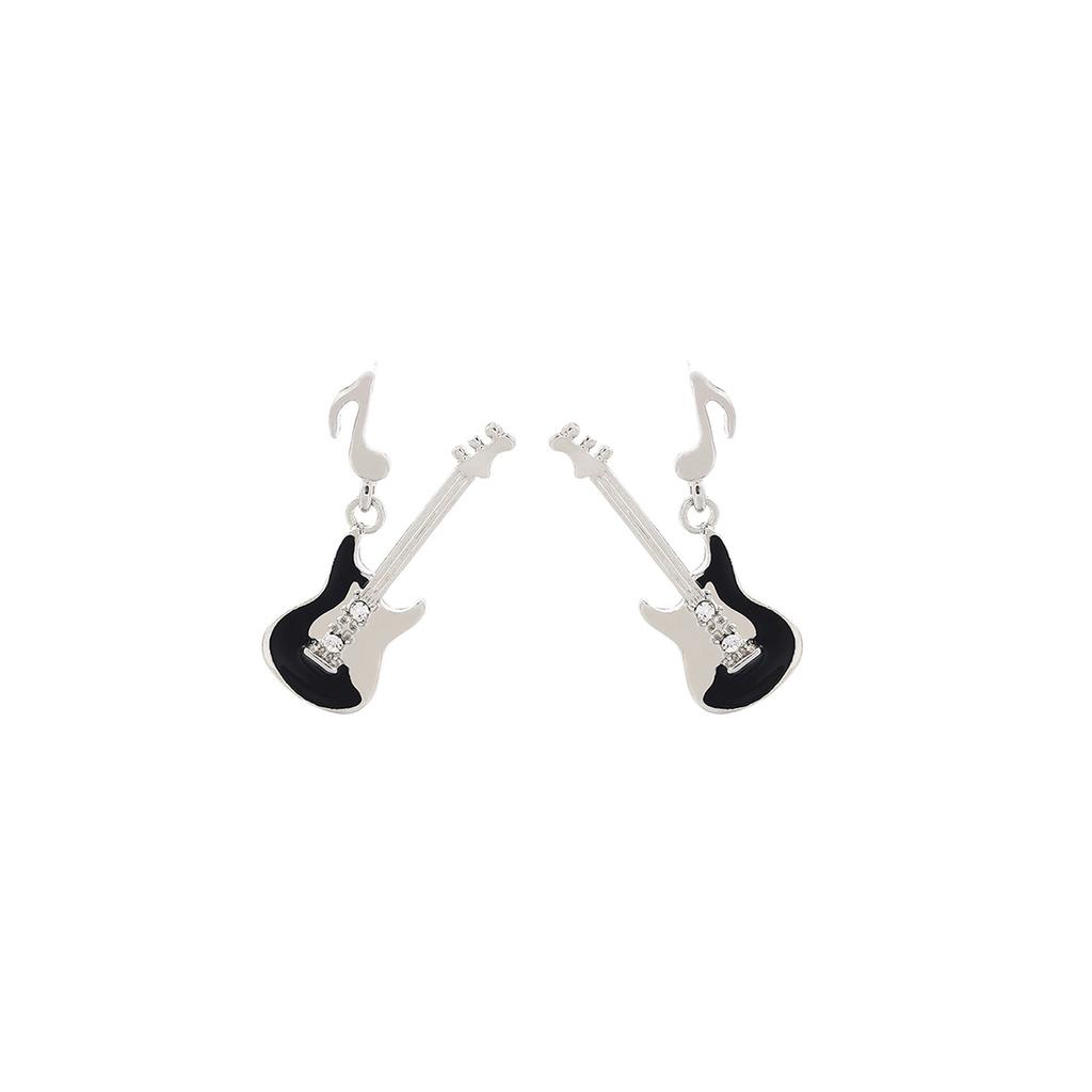 Ruggedly Chic Lightning Guitar Earrings – Cool Punk Rock Jewelry for who Love Music