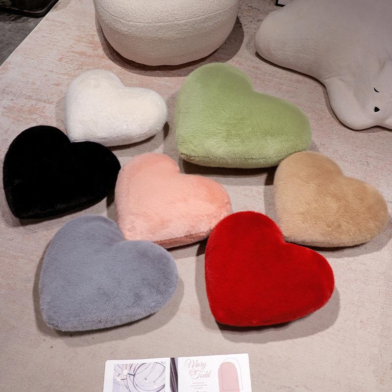 Love Throw Pillow Plush Toy Heart Doll Home Living Room Pillow Girls Bag Keychain Pendant Red Heart