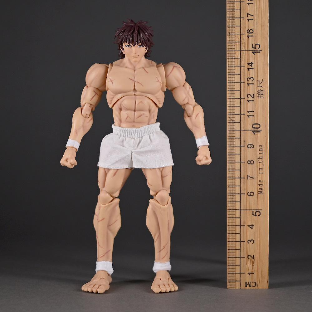 Hanma Baki 1/12 Comic Ghost Back Edition Grappler Baki Figure Movable Doll Model Super Accessories Are Extremely Playable
