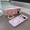Magnetic Rotating Bracket Case For infinix Note 60 Ultra 50 50S 50X 40 Pro Plus 30 Edge 4G 5G Metallic Paint+PU Lambskin Cover