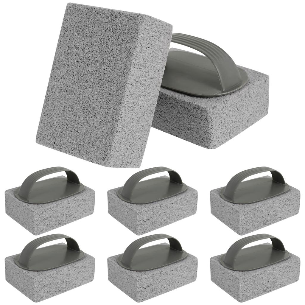 8Pcs BBQ Grill Cleaning Brush Brick Block Pumice Stones Barbecue Rack Brick Block Outdoor Kitchen Cookers Pool Tools