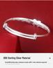 999 Sterling Silver Year-after-Year Peace Bracelet for Girls - Ages 4-15, Medium/Large, Pink Bowknot Design