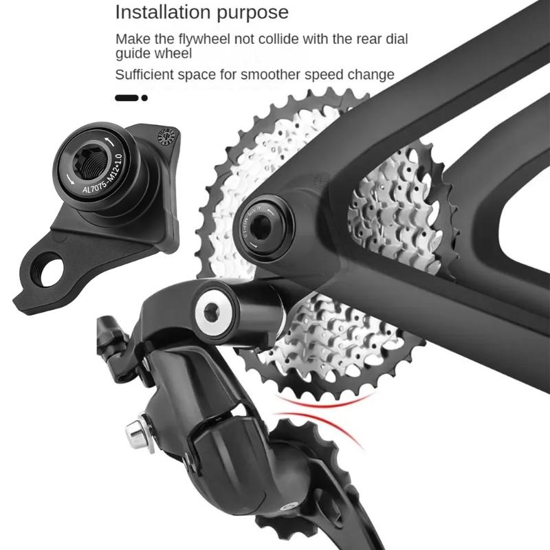 Multifunction Cycling Accessory High Strength Rear Derailleur Hanger for Improved Gear Shifting Efficiency Ride Comfort