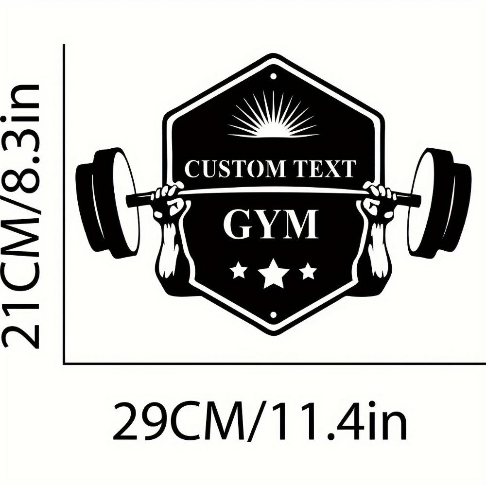 Винтажная металлическая табличка для спортзала, индивидуальная настенная art для тяжелой атлетики, декор для домашних тренировок, персонализированный подарок