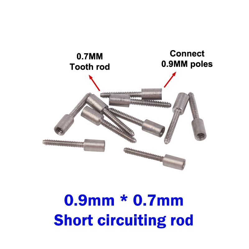 

10 шт. Заводная головка часового механизма Удлиненная заводная головка 0,9/0,7 мм Удлиняющая заводная головка механизма Сталь Изменение толщины Часовые аксессуары 0.9*0.7mm