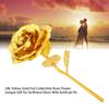 24k Yellow Gold Foil Collectible Rose Flower Unique Gift for Girlfriend Mom Wife Artificial