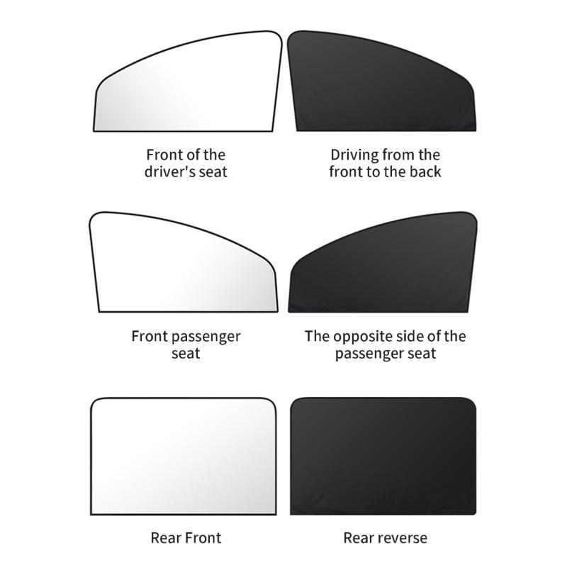 Car Window Shade Protections Breathable Mesh Baby Covers Auto Window Screen for Enhanced Privacy In Cars Trucks SUVs