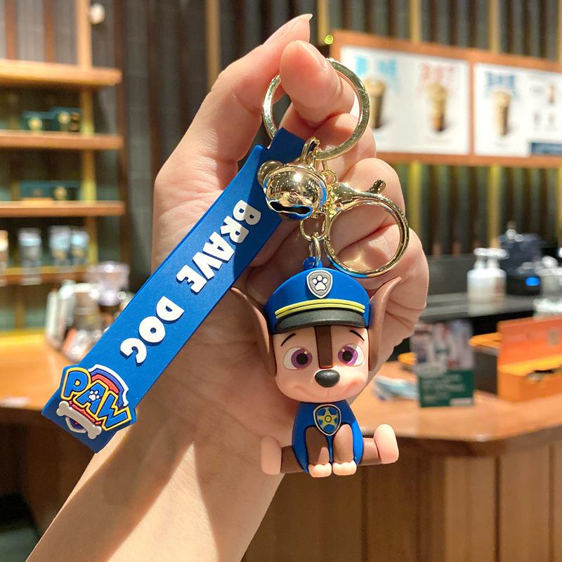 Animated Cute Puppy Ground Marketing Stall Keychain Couple Bag Car Key Chain Small Gift