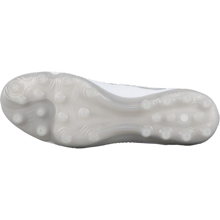 New LiNing MG Rubber Short Studs Artificial Ground Anti Slip Wear Resistant Soccer Shoes Men's White Silver YSFV025-4