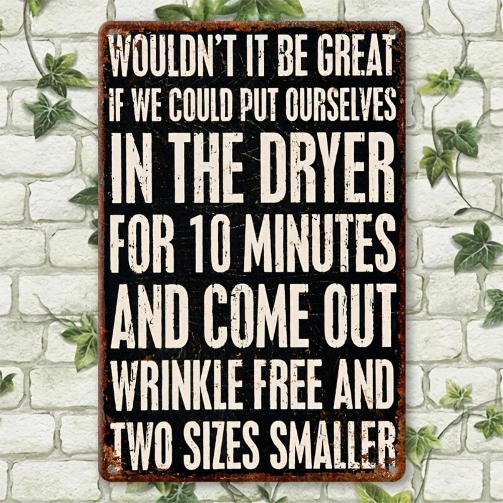 Retro Humorous Tin Metal Sign Vintage Wall Art Decor for Home Bar Cafe 20x30