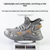 Men's Safety Shoes New Steel Toe Cap Men Footwears Puncture-Proof Anti-smash Work Shoes Men Women Working Shoes Breathable Soft