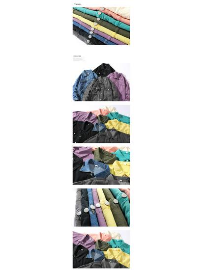 Alsidig Denimjakke til Plus Size, Unisex, til Efterår/Vinter