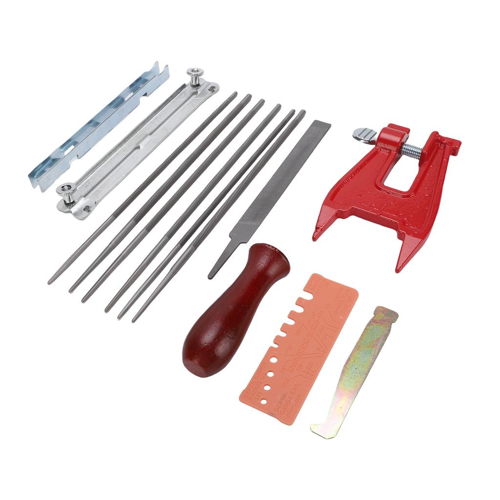 Chainsaw File Kit 1 8in 5 32in 11 64in 3 16in 13 64in 7 32in Wooden Handle Universal Chain Saw Sharpening Files for On